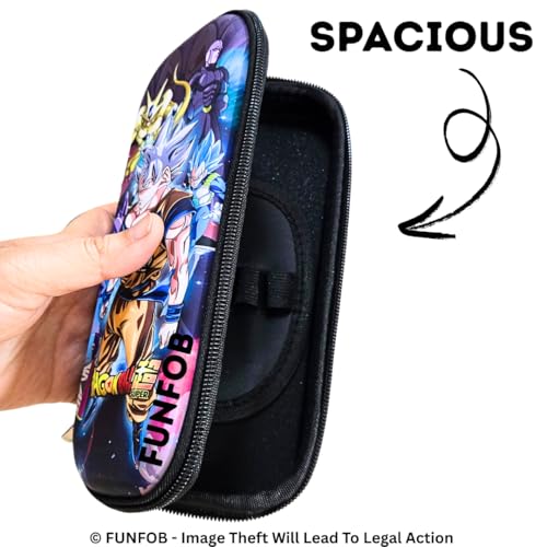 Image of FUNFOB Pencil Box for School College Anime Pencil Pouch Other Stationery Products Travel or Cosmetic Case | Go-k Standing Angry