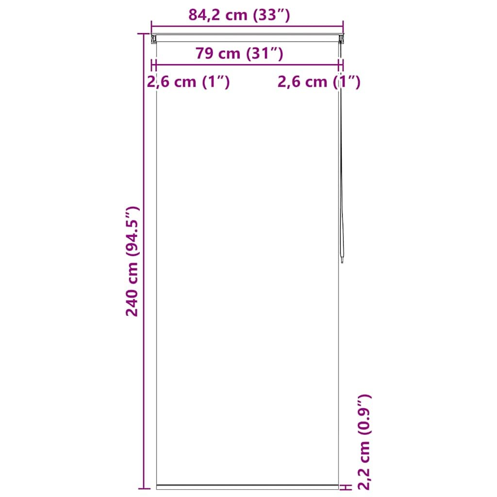 Mangloder Cortina de ducha enrollable 80 x 240 cm, PEVA impermeable y de secado rápido, con piezas de aluminio, cordón de tracción a la izquierda o derecha, protección contra salpicaduras para baño y