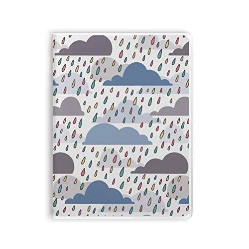 Carnet de notes souple avec motif pluie poétique cahier ligné écriture