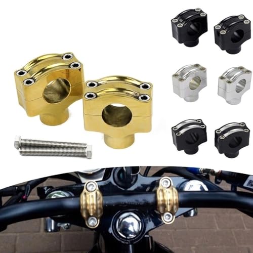 Guidon de moto 1 pouce surélevé grâce aux blocs de rehausse rigides 25,4 mm