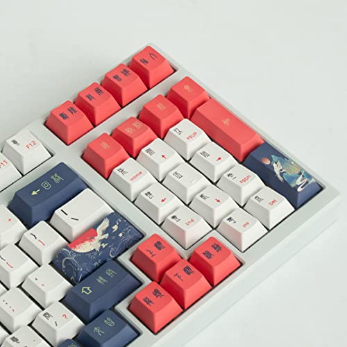 108 Layout Keycaps 127 Keys PBT Cherry Profile Personality Keycap Set for ...