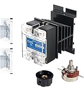 CGELE Solid State Relay SSR-40VA 500K ohm 2W to 24-480VAC 40A Single Phase Solid State Relay Resi...