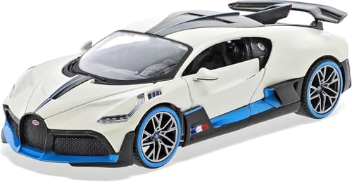 Image of VARIYA ENTERPRISE Exclusive Alloy Metal Pull Back Die-Cast Car Diecast Metal Pullback Toy Car with Openable 6 Doors,Light Music Boys Gifts Toys (1:24 Bugatti Divo-Multicolor)