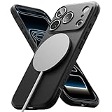 【Ringke】 iPhone 17 Pro ケース ONYX MAGNETIC TPU 滑り止め 落下防止 耐衝撃 指紋防止 軽量 柔軟 マグネット搭載 スマホケース カバー アイフォンプロマックス (ストラップホールあり) - Magnetic Black