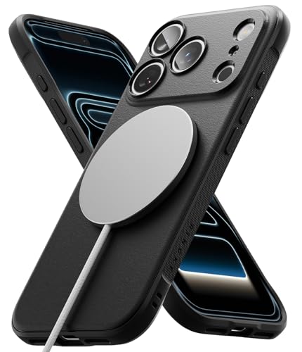 Image of Ringke Onyx Magnetic Compatible with iPhone 17 Pro Case Back Cover [Strong Magnet] Military-Grade Protection TPU Shockproof Rugged Bumper Full Protection - Magnetic Black