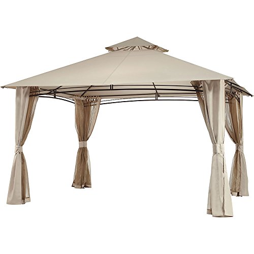 Garden Winds Replacement Canopy Top Cover for The Menards Backyard Creations 5LGZ2001-PU, 272-0648 13′ x 10′ Gazebo – RipLock 350