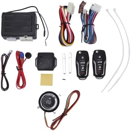 Keyless Entry, Universal 12V Car Alarm System Remote Engine Starter ...