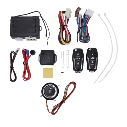 Arrancador de motor remoto universal de 12V con alarma de coche y botón de encendido para SUV