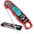 KULUNER TP-01 Waterproof Digital Instant Read Meat LCD Thermometer with 4.6” Folding Probe Backlight & Calibration Function for Cooking Food Candy, BBQ Grill, Liquids,Beef?Red?