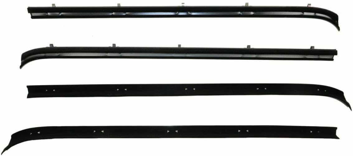 Black Rubber Door Weatherstrip Seal Kit Set for K5 Blazer 1975-1980, for C1500 & Suburban 1979-1980, for C15/C1500 Pickup & Suburban 1973-1974 Weather Seal Replacement 13600166