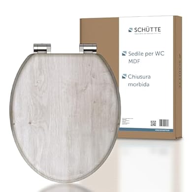 Foto di Schütte Lightwood 80192-A - Meccanismo di Chiusura Rallentata in Legno Con Anima, Con Motivo (Carico Massimo del Sedile WC 150 kg), Colore Legno