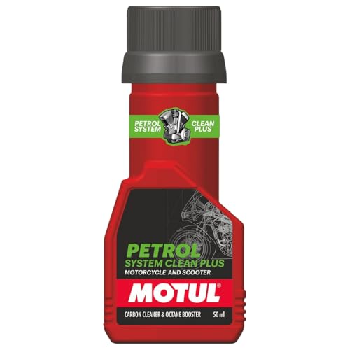 Image of Motul Petrol System Clean Plus 50 ml for Bikes & Scooters - Fuel System & Injector Cleaner, Improves Mileage, Restores Engine Performance & Reduces Emissions