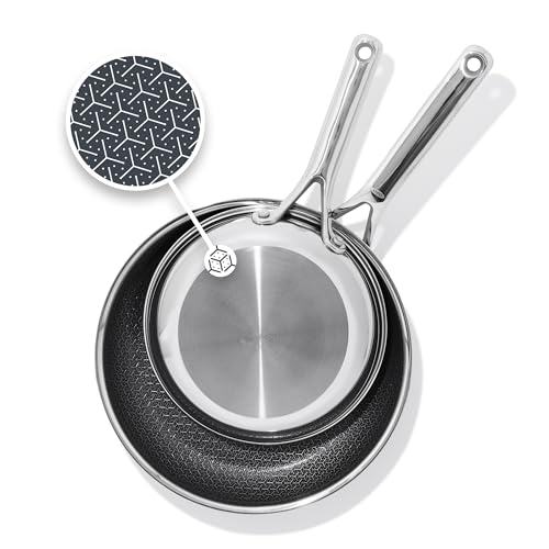 OXO Hybrid 8" & 10" Ceramic Nonstick Frying Pan Set
