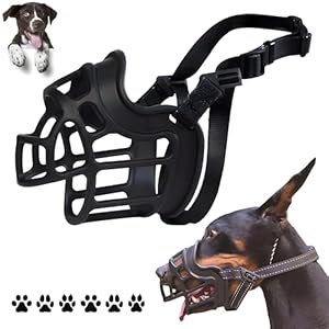 Shengruili Korbmaulkorb für Hunde Schwarz