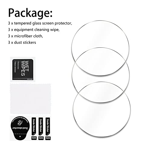 3-Pack For Smartwatch Suunto 9 Screen Protector, 2.5D Edge 9H Hardness Hd Clear Tempered Glass Screen Protector Film Anti-Shatter Scratch-Resistant Screen Protector Film Compatible With Smartwatch Suunto 9 #TOP4