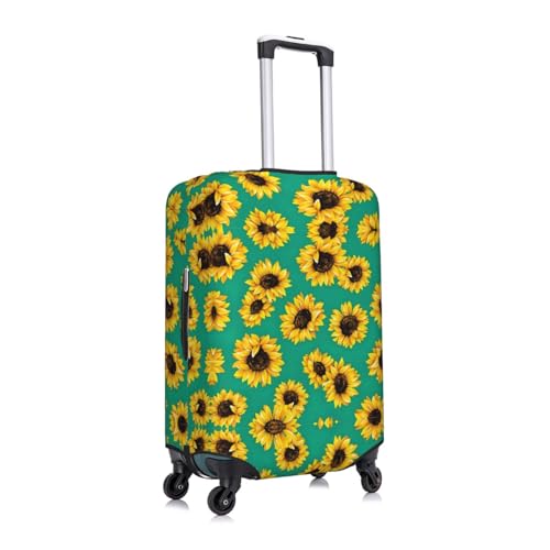 Spring Sunflowers Flowers Print Luggage Suitcase Cover Protector Luggage Washable Covers With Concealed Zipper3