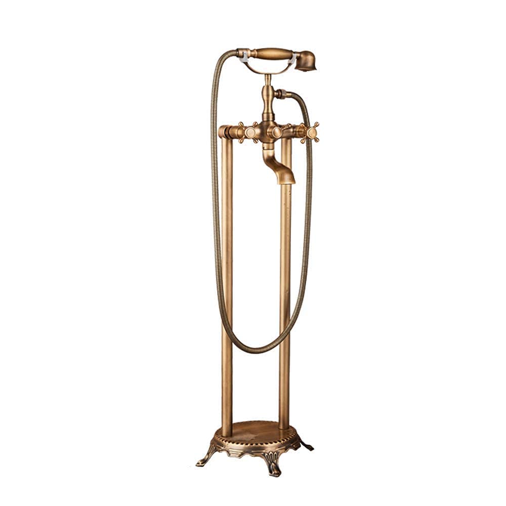 Robinet de baignoire résolvant les espaces sans mur mitigeur sur pied antique