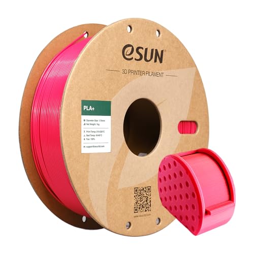 Image of eSUN PLA+ Filament 1.75mm, 3D Printer Filament PLA Plus, Dimensional Accuracy + /- 0.03mm, 1KG Spool (2.2 LBS) 3D Printing Filament for 3D Printers, Magenta