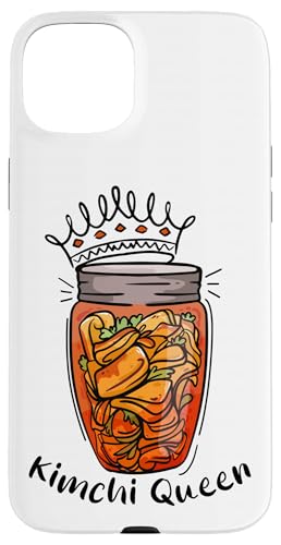 韓国料理 スパイシーな食通 私はキムチ愛好家が大好き 韓国 スマホケース iPhone 15 Plus 用