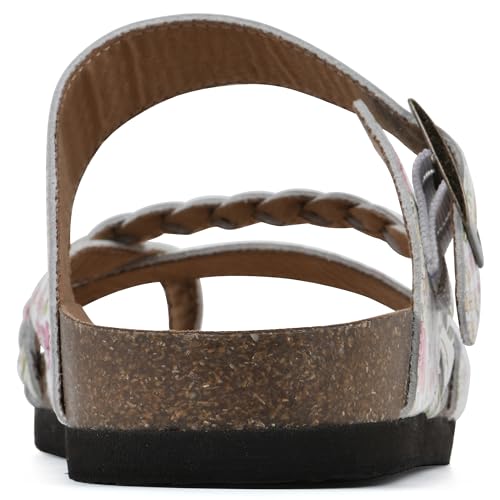 Image of White Mountain Women's Hazy Braided Footbed Sandal