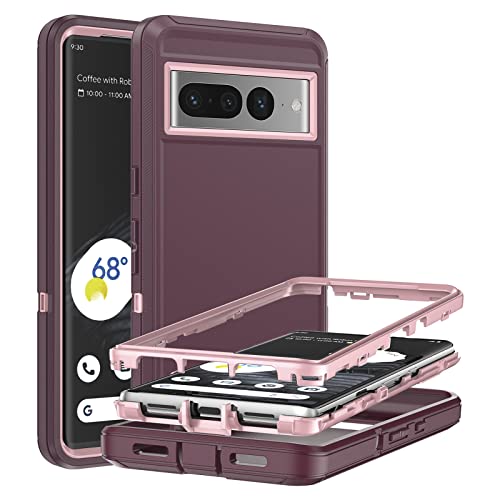 Protection anti chocs 3 en 1 Google 8 Pro coque violette antichoc robuste 5G