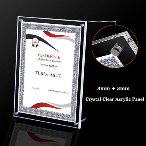 Cadre acrylique double panneau pour protéger et valoriser vos documents et menus A4 - 3