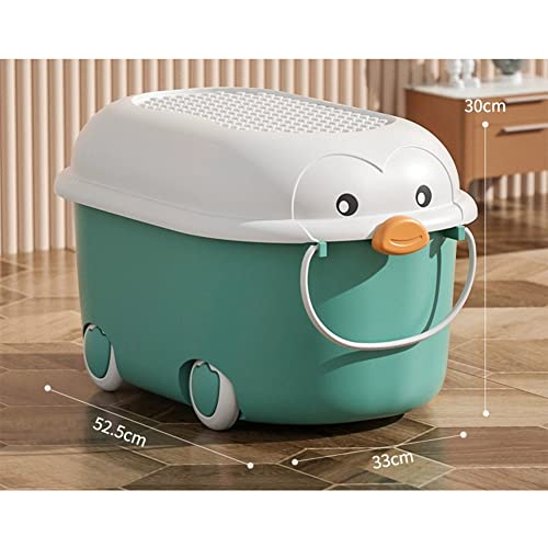 Boîte de rangement pour vêtements de bébé et blocs dans le salon