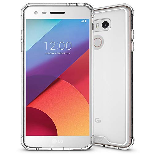Plus Ultra Clear Slim Shockproof Anti-Slip Grip Soft TPU Transparent Back Cover Case for LG G6