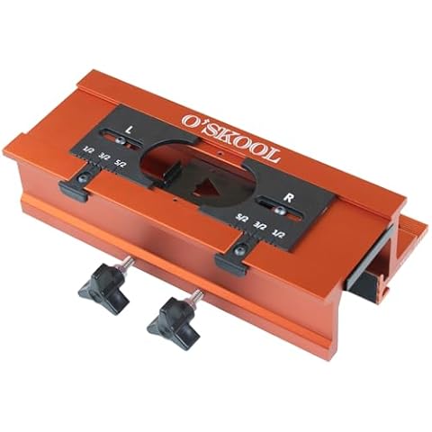 O'SKOOL Mortise and Tenon Jig is Ideal for cabinets, Chairs, and Table Construction Using a Plunge Router Cover
