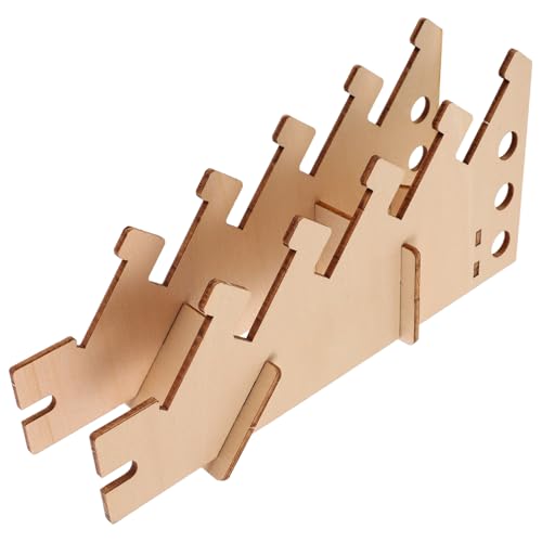 SOPOTUTU Soporte de Madera para Finger Skateboard con Organizador Mini Board Estante Decorativo para Exhibición y Almacenaje Base Estable para Colección y Visualización