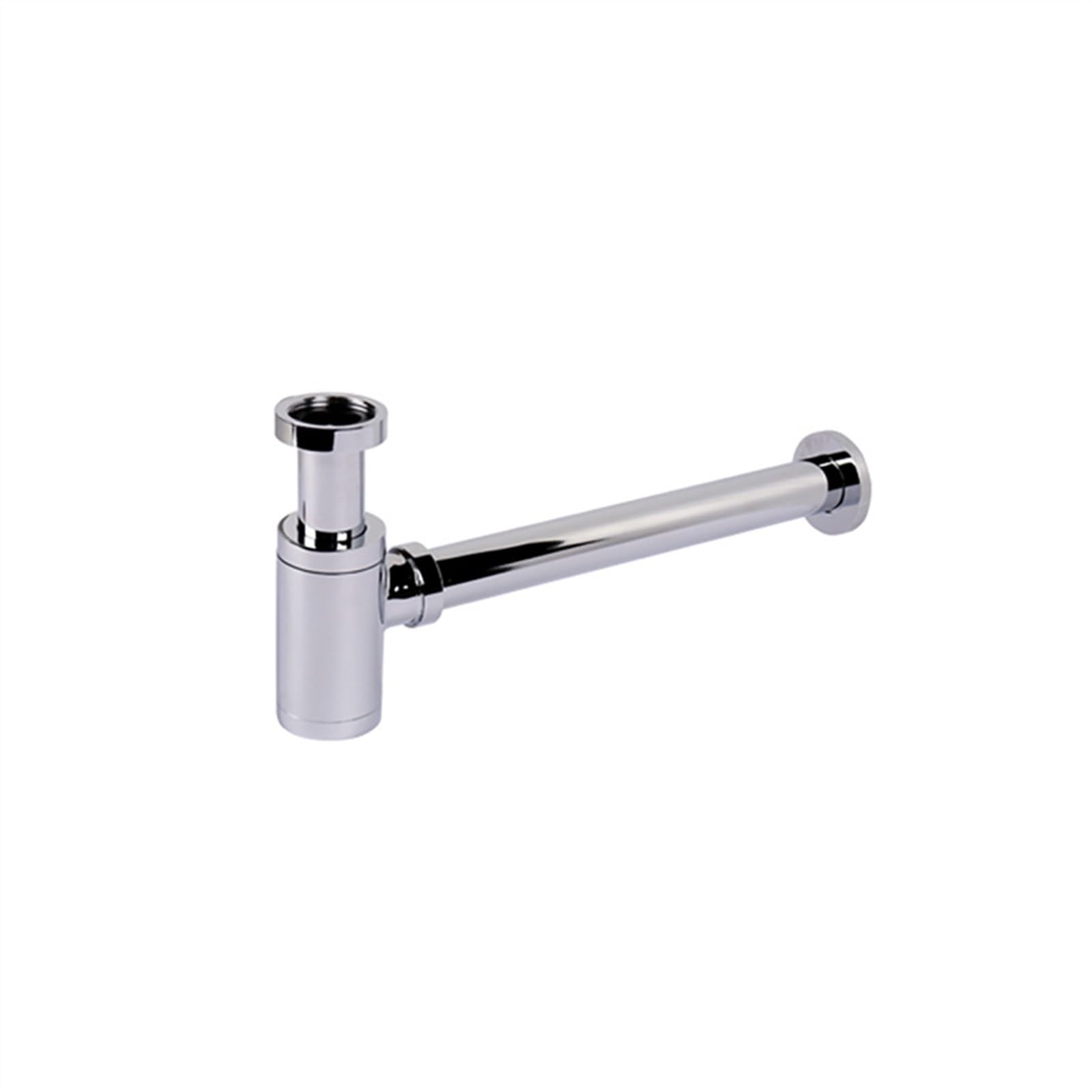 Sifón para Fregadero Conexión de Pared de desagüe de desagüe de Lavabo emergente for baño Trampas en P Tubo de desagüe Latón Negro Oro Rosa Oro Cromo.(Chrome)