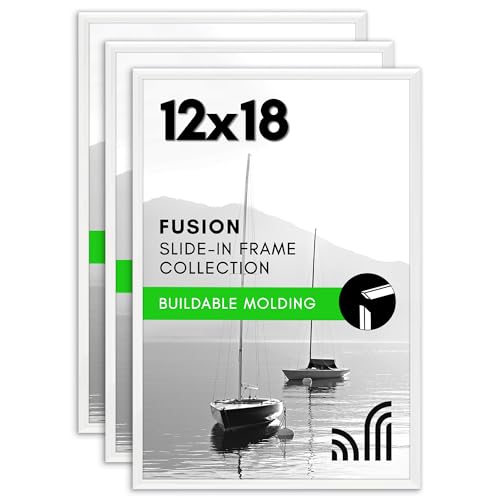 Americanflat 12x18 Poster Frame 3-Pack - White