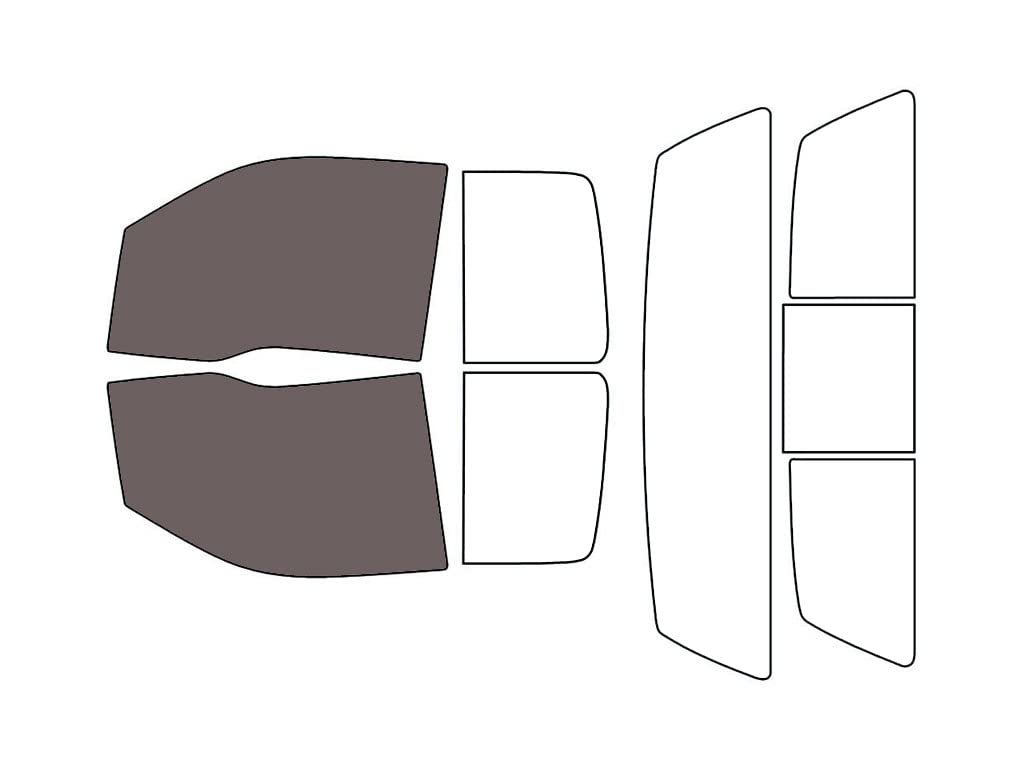 Rvinyl Window Tint Kit Compatible with Ford F-150 2009-2014 (2 Door Supercab) - Front Precut Kit - 35%