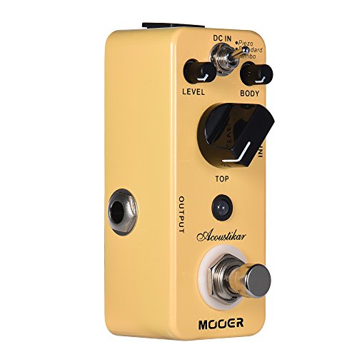 Eryue Acoustikar Acoustic Guitar Simulator Effect Pedal True Bypass With 3 Modes (Piezo/Standard/Jumbo) #TOP2