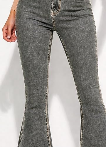 Image of KOTTY Women High Waist Bootcut Jeans Stretch Denim Slim Fit Flare Bottom Casual Jeans