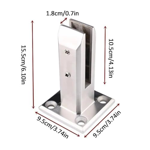 Pince de serrage pour escalier et balcon avec vis de fixation - 3