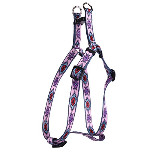 Image of Yellow Dog Design Standard Step-In Harness, Indian Spirit Pink, Medium 15 inch - 25 inch