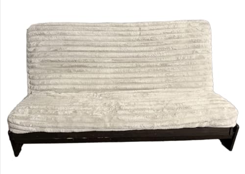 Futon Cover Only Winter Games Off White Fabric Collection Fits 6-8 inch Futon Mattress Full Size (Winter Games)