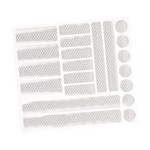BESTonZON 1 Sheet Bicycles Reflective Strip Self Adhesive Honeycomb Stickers for Enhanced Visibility for Mountain Bikes and Scooters Day Night Safety