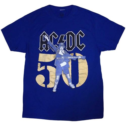 AC/DC Or Fifty Years Logo T Shirt Size L