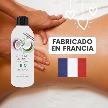 Aceite masajes eróticos comestibles/gel lubricante parejas. Para masajes corporales y eróticos íntimos, lubricantes adultos, mujer. Estimulador, íntimo. Estimulantes. Sabor ecológica (200, Coco)