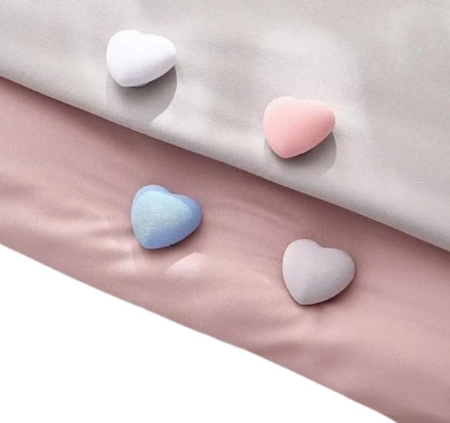 Heart Shape Duvet Cover Quilts Clips, Quilt Sheet Holder Comforter Fasteners, Needle Clip Free Duvet Cover Clips for Bedding Cover, Blanket, Curtains (Multicolor) (2)-image-18