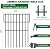 25 Panels Garden Fencing Animal Barrier, 17in (H) X 27ft (L) No Dig Dog Fence, 1.25 in Gap Fence Border for Dogs Rabbits, Rustproof Metal Decorative Fences Blocker for Outdoor, Yard, Patio