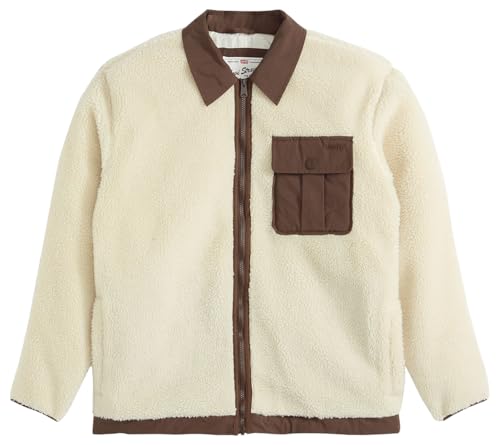 Levi's Para Hombre. 003AX-0000 Chaqueta Joonie Sherpa Beige (S), Casual, PoliéSter - 4
