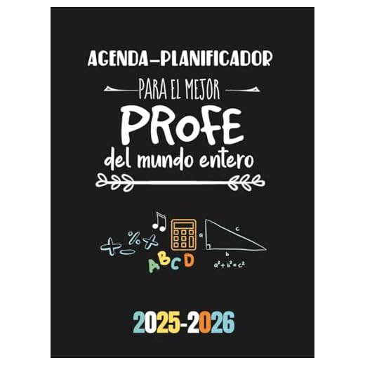 Agenda - Planificador para el mejor profe del mundo entero: Regalo personalizable y original para profesores. Agenda especial para maestros, profes y ... tapa dura. Año escolar - semana vista. DIN A4