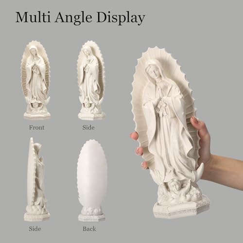 Estatua Virgen de Guadalupe 30 cm Figura Virgen María miniatura 5