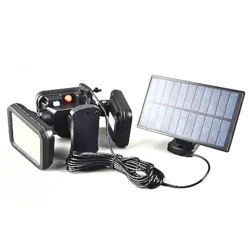 Luminária Solar Led Parede Refletor Poste 171 cob 39w Sensor Presença Com 3 Funções Separado Control