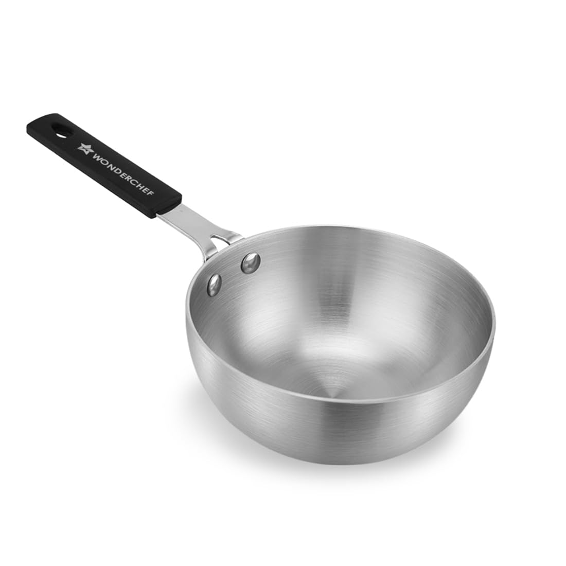 Wonderchef Venice Tri-ply Stainless-Steel Mini Wok Tadka Pan | 650 ml, 14 cm | Cool-Touch Silicone Handle | Warp-Resistant, 100% Food-Grade Material | Compatible with All Cooktops | 1-Year Warranty-image-46