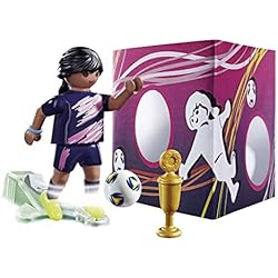 Maletin Futbol Playmobil Drim PLAYMOBIL Futbolista con Muro de GOL 70875, a Partir de 4 años