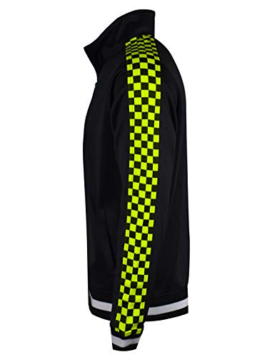 Image of SCREENSHOT-TRACK JACKET Mens Urban Hip Hop Premium Track Jacket - Slim Fit Side Taping Sportswear Urbanwear Streetwear Top